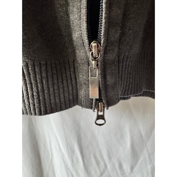 Structure Full Zip Mock Neck Sweater Jacket, Size XL - Picture 7 of 9